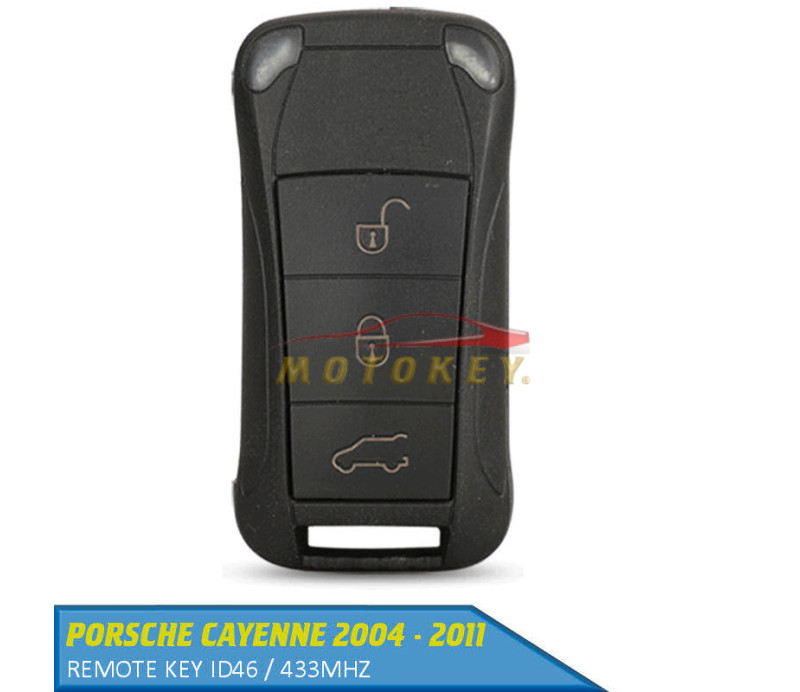 thumbnail image 2 of Replacement Remote Key Fob For 2004-2005 Porsche Cayenne – Black, Engine Immobilization, New 2 of 13