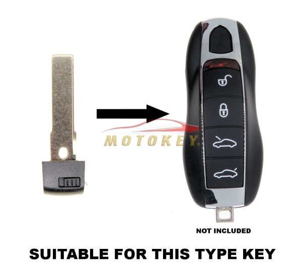 Porsche Boxster Cayenne Cayman 911 918 977 Emergency Key Blade - HU66