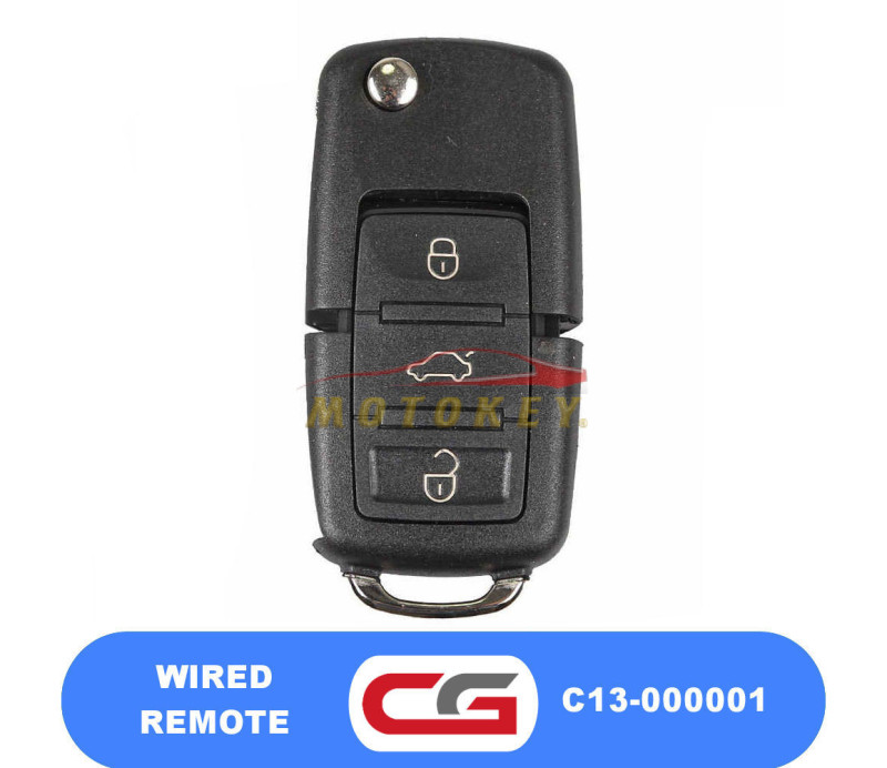 CGDI VW Golf 5 Shape 3 Button Remote Key - No Chip - C13-01