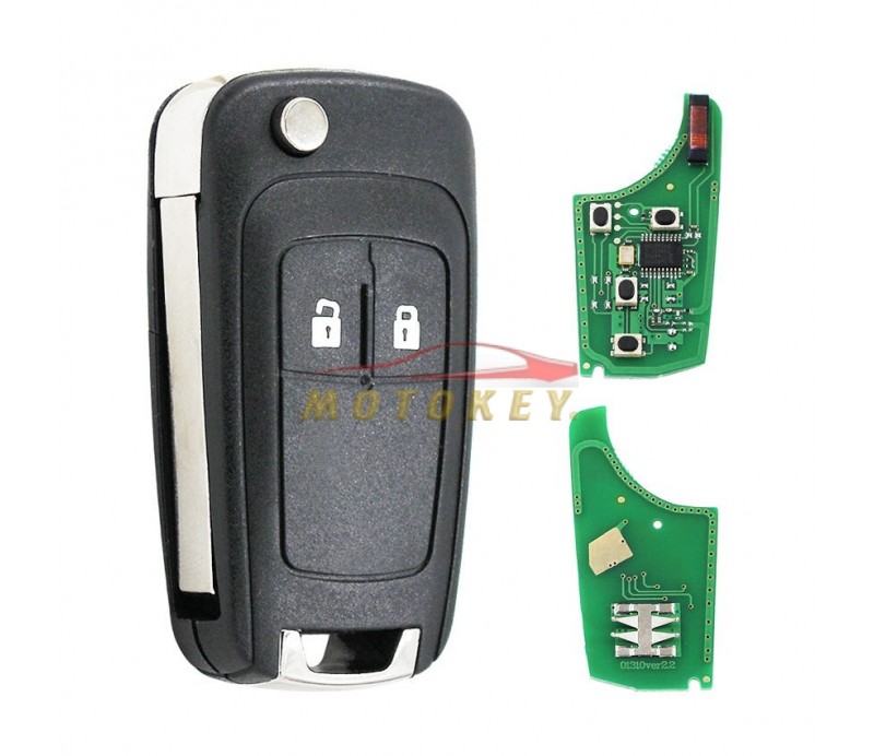 Opel Astra J / Mokka / Corsa E / Zafira C - 2 Button Remote Key