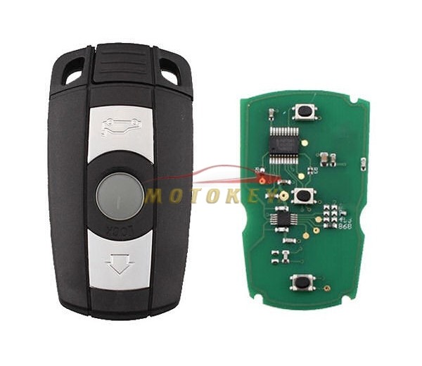 BMW E70 E87 E90 CAS System 3 Button Remote Key - 868MHZ