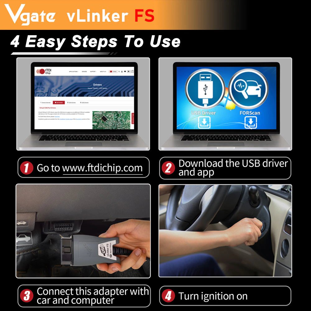 Vgate vLinker FS ford forscan 5